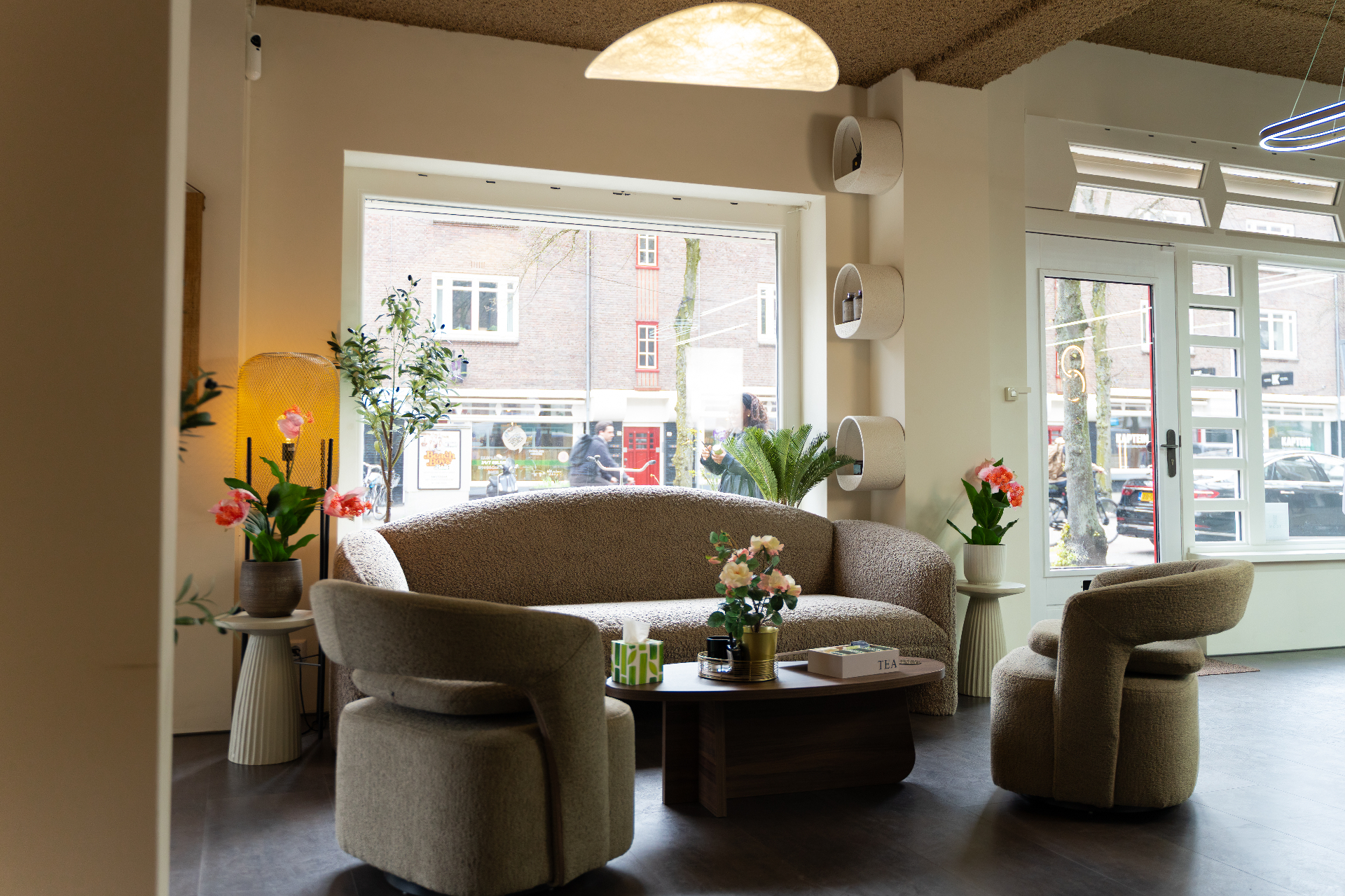 Hot-towel beard grooming inside Icon Barbershop Amsterdam